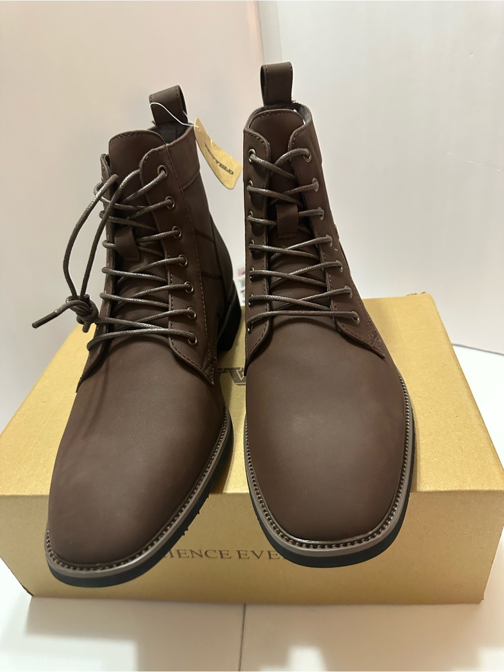 Truveld Men's Brown Lace-Up Ankle Boots